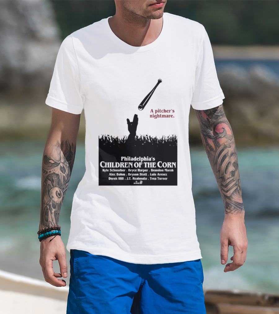 Philadelphia Phillies A Pitcher's Nightmare Children Of The Corn T-Shirt