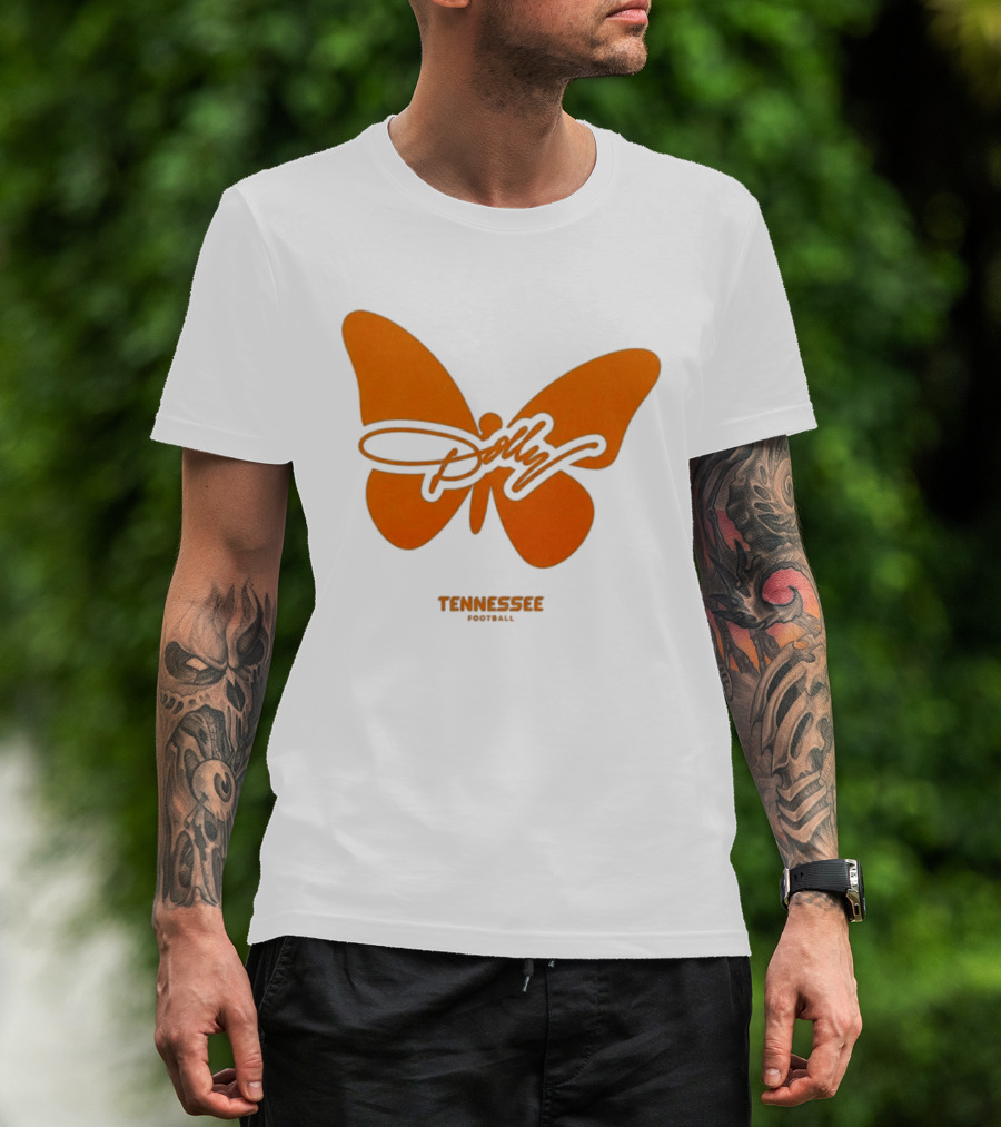 Tennessee Vols Dolly Butterfly Football T-Shirt