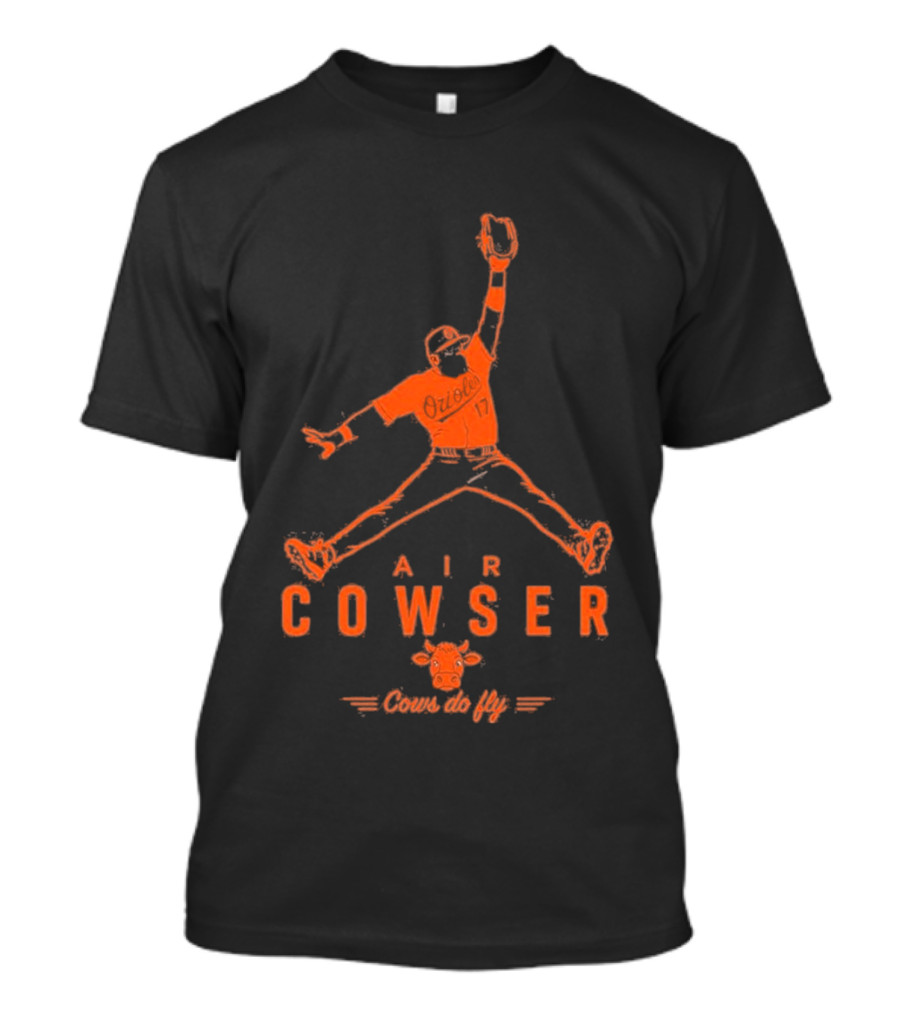AIr Colton Cowser Jumpman Parody Cows Do Fly T-Shirt