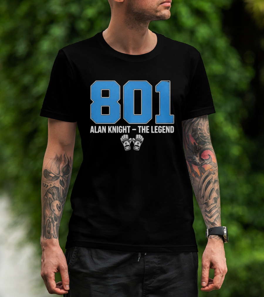 801 Alan Knight The Legend With Iconic Goalie Gloves T-Shirt
