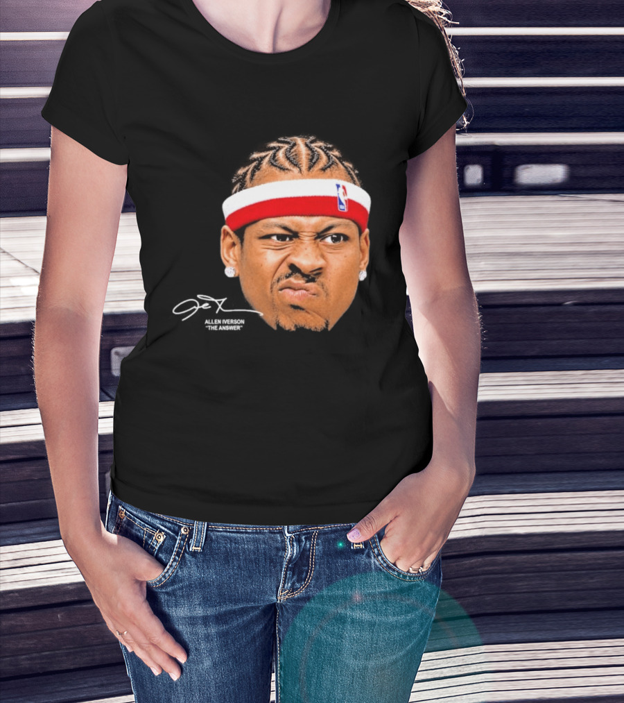 Allen Iverson The Answer NBA Headband T-Shirt