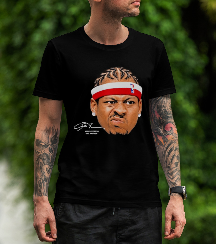 Allen Iverson The Answer NBA Headband T-Shirt