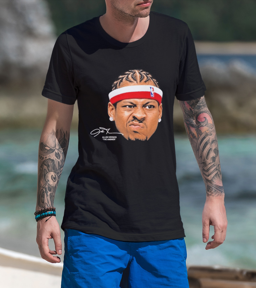 Allen Iverson The Answer NBA Headband T-Shirt