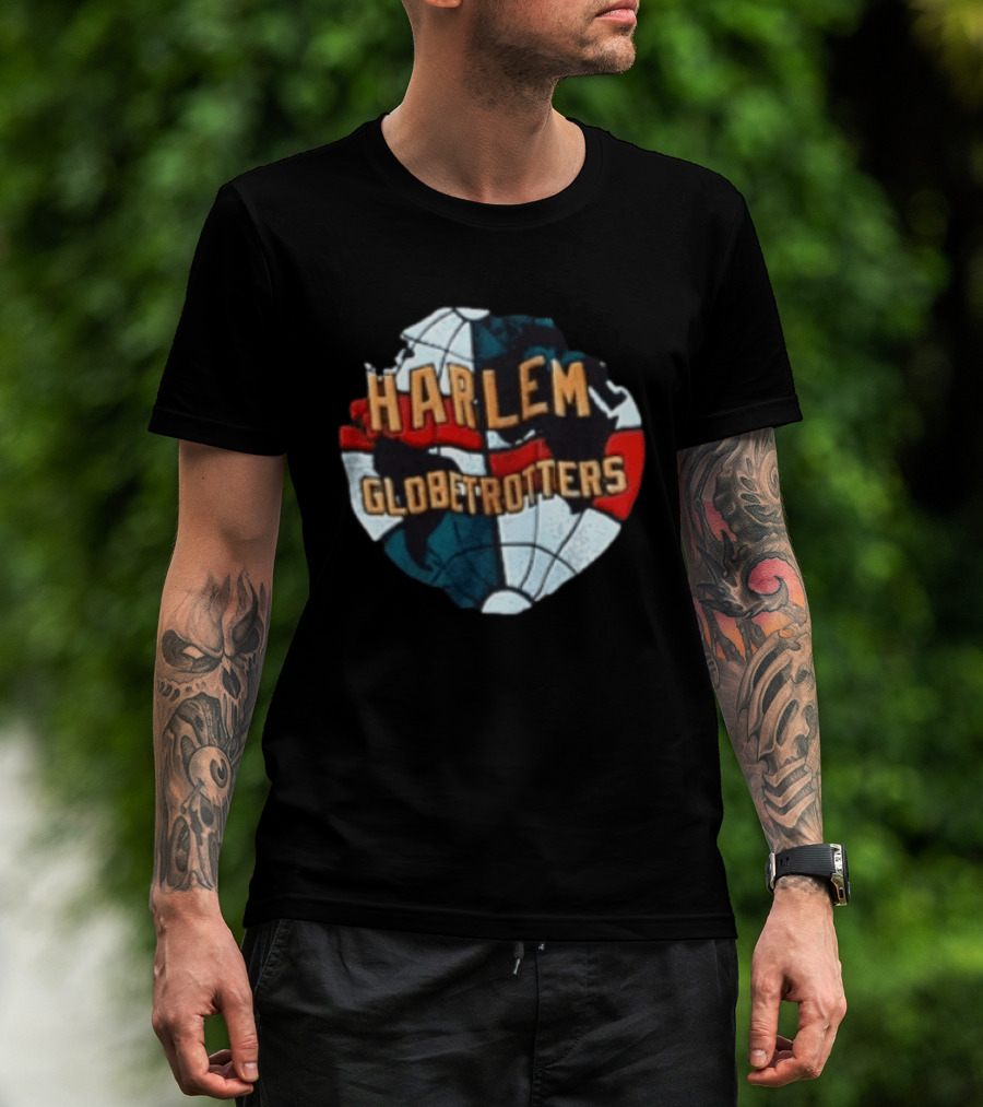 Harlem Globetrotters Basketball Globe T-Shirt