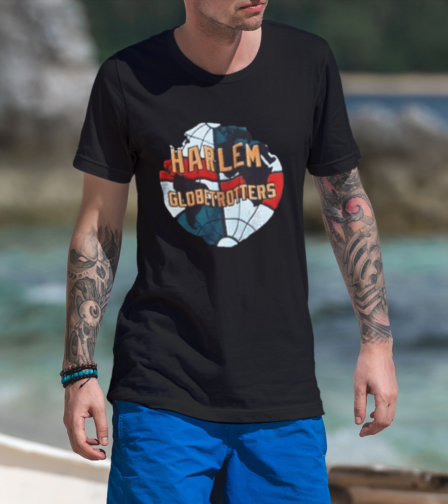 Harlem Globetrotters Basketball Globe T-Shirt
