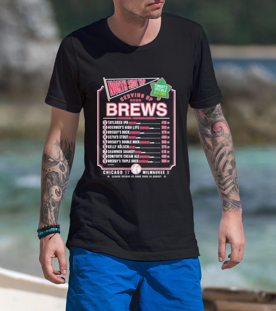 North Side Tap Serving Brews Tonight's Specials Taylored IPA Hoerner's High Life Breggy's Bock T-Shirt