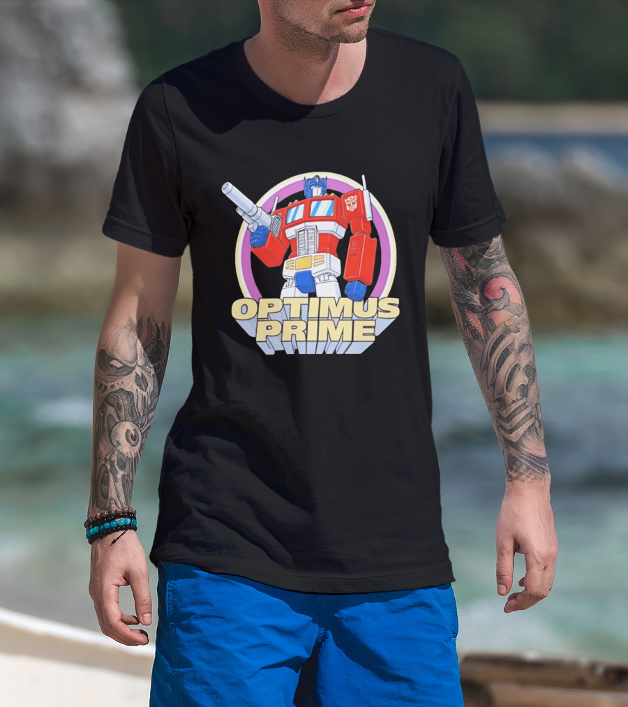 Optimus Prime Classic Animation Retro 80s T-Shirt