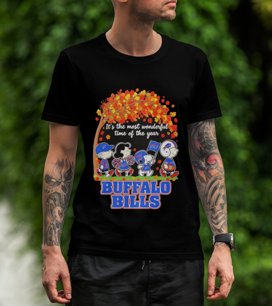 Peanuts Buffalo Bills Most Wonderful Time Of The Year T-Shirt