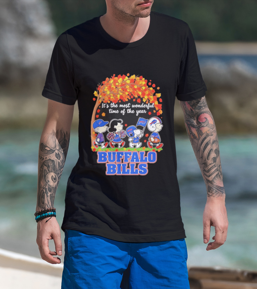 Peanuts Buffalo Bills Most Wonderful Time Of The Year T-Shirt