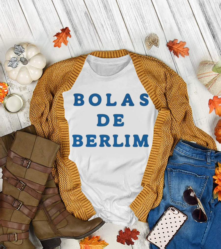 Bolas De Berlim Blue Lettering T-Shirt