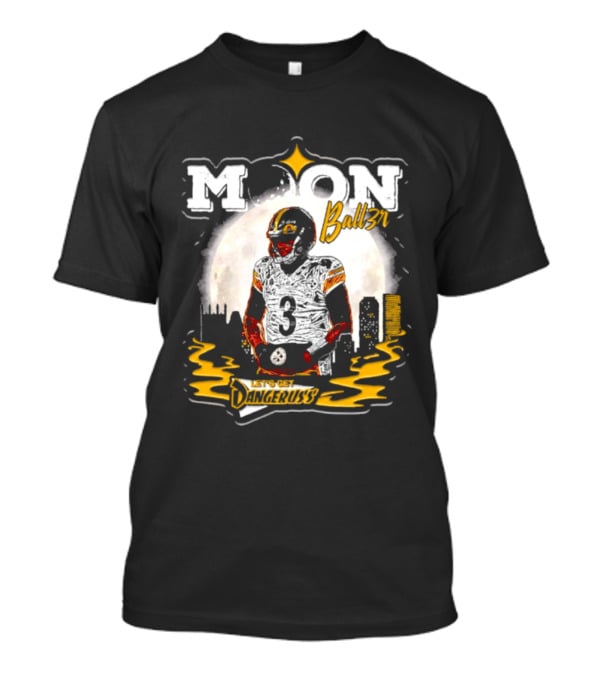 Pittsburgh Steelers Moon Ball3r Dangeruss Football Russell Wilson T-Shirt