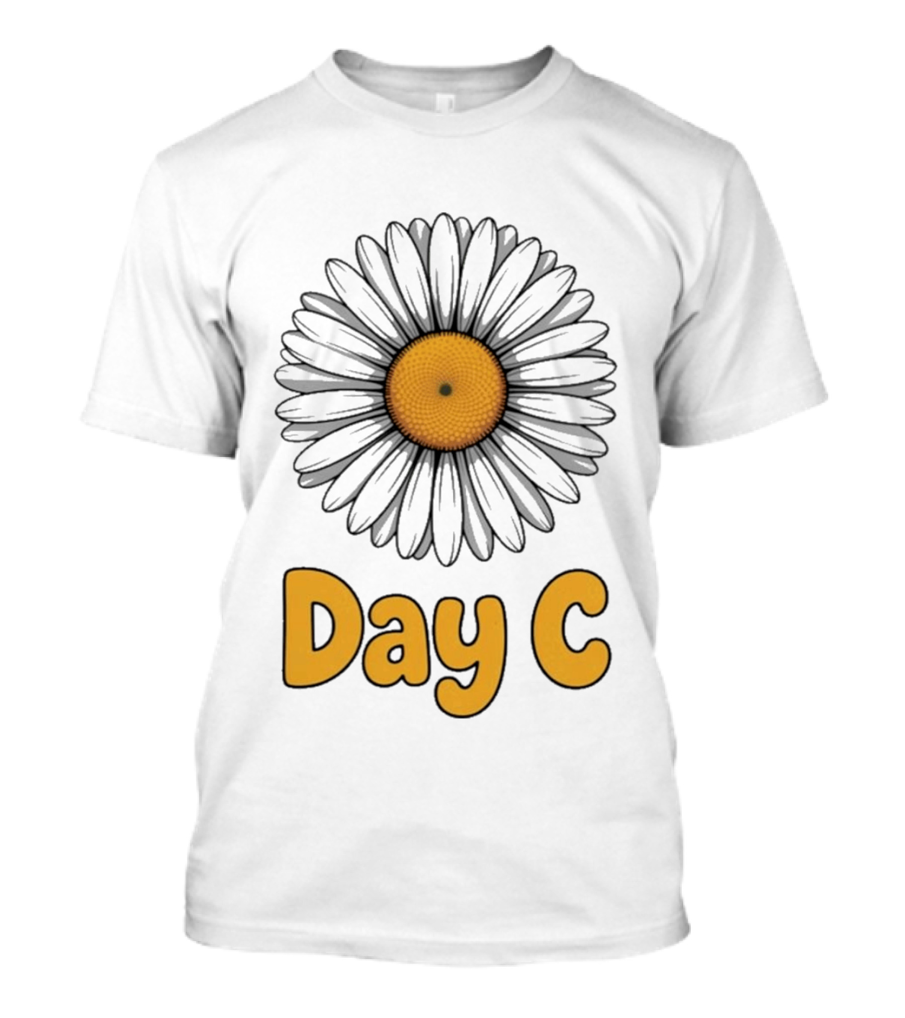 Day C Daisy Flower Vibrant Yellow Petals T-Shirt