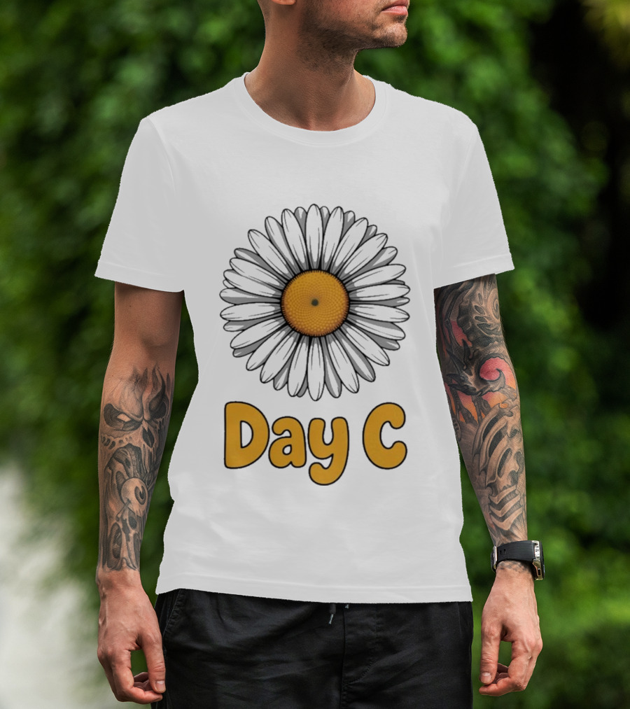 Day C Daisy Flower Vibrant Yellow Petals T-Shirt