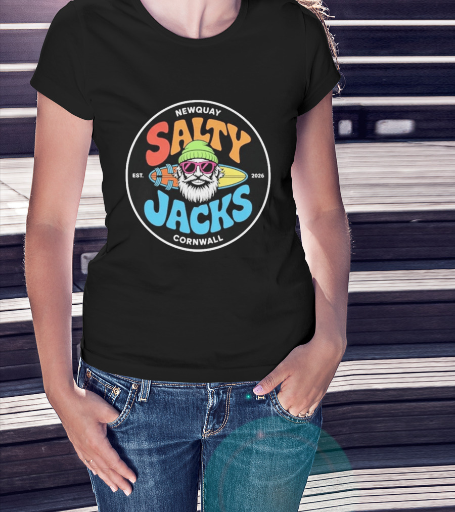 Newquay Salty Jacks Surf Shack Cornwall Est. 2026 T-Shirt