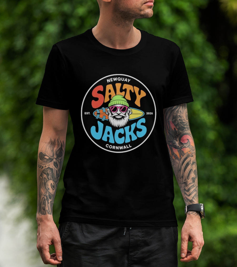 Newquay Salty Jacks Surf Shack Cornwall Est. 2026 T-Shirt