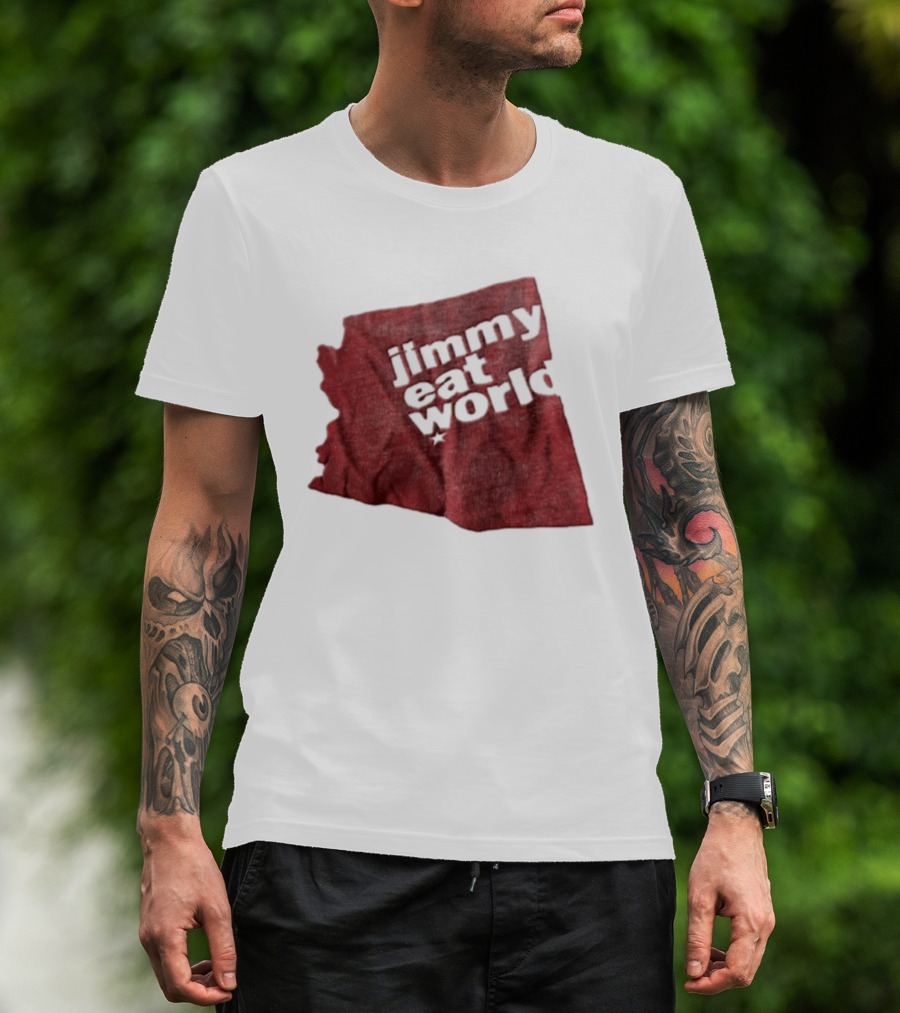 Jimmy Eat World State Of Arizona Tour Red Shape T-Shirt