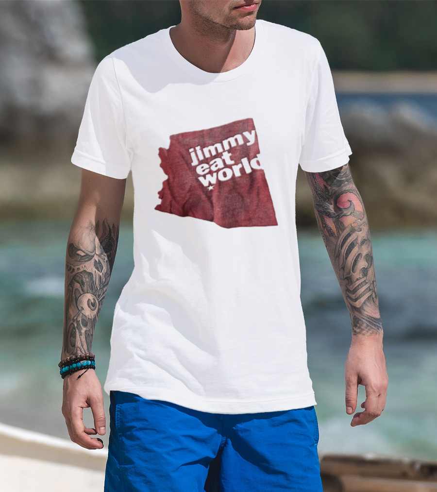 Jimmy Eat World State Of Arizona Tour Red Shape T-Shirt
