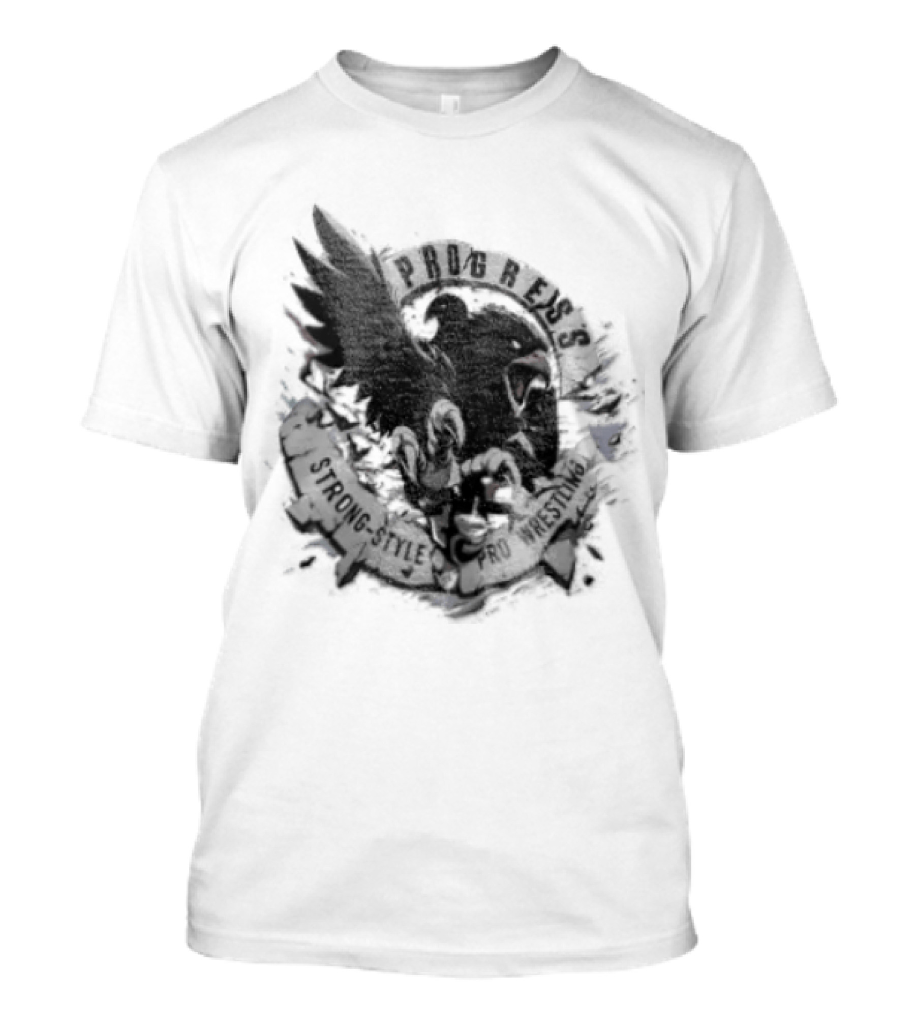 Progress Wrestling Eagle Strong Style Pro Wrestler T-Shirt