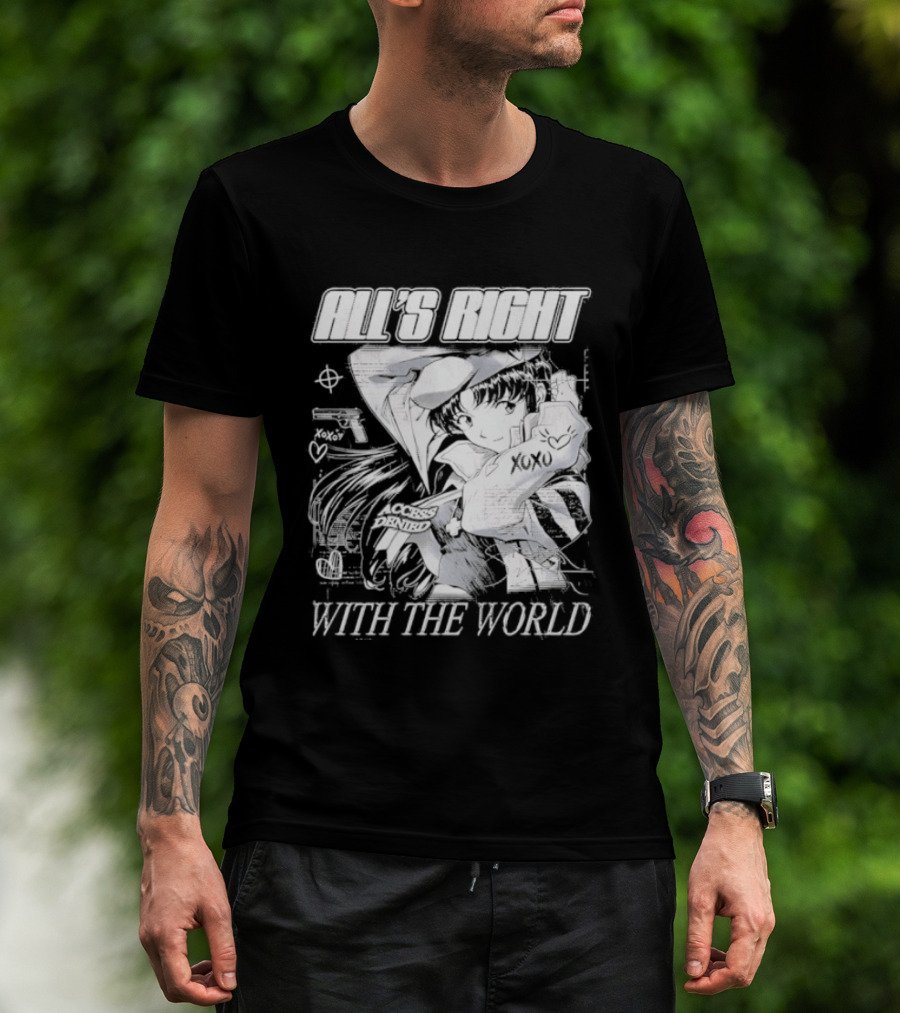 All's Right With The World Misato Katsuragi 90s Anime T-Shirt