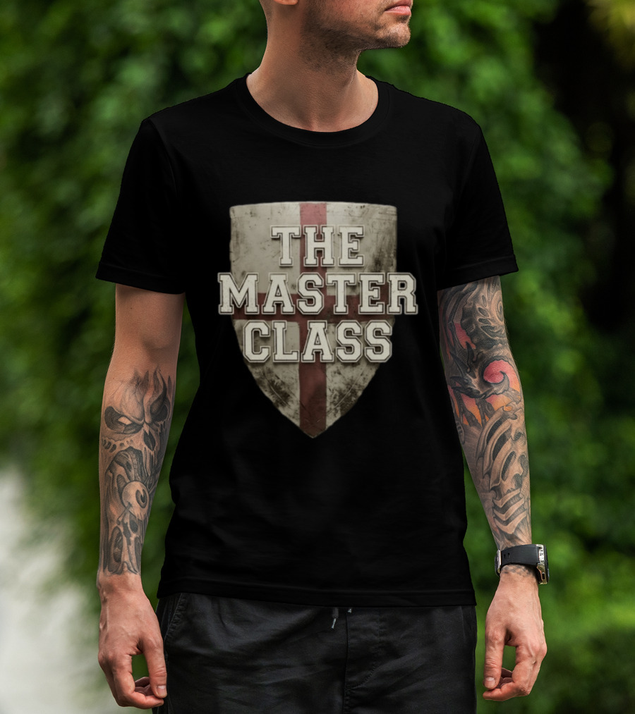 The Master Class Shield Emblem With Cross T-Shirt
