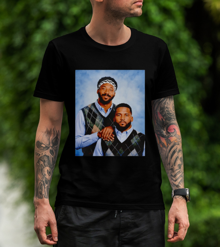 Myles Garrett Aaron Donald Los Angeles Rams Step Brothers T-Shirt