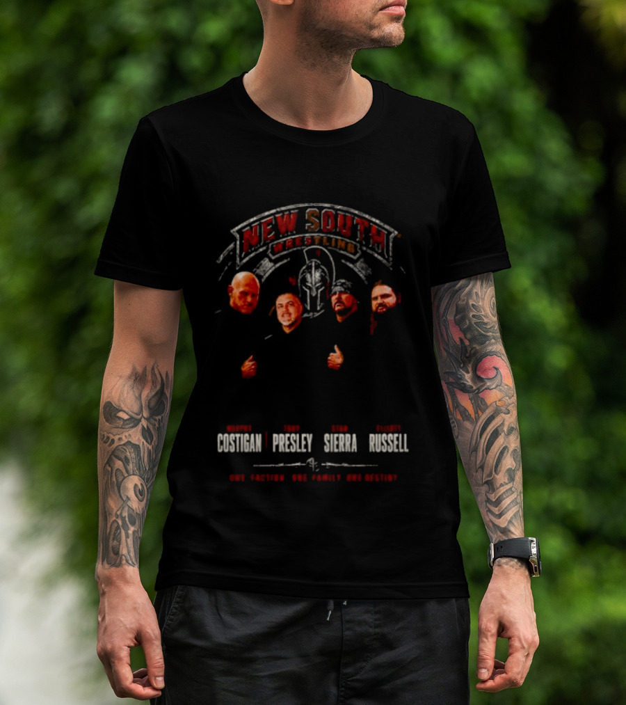 New South Wrestling Murphy Costigan Tony Presley Stan Sierra Elliott Russell T-Shirt