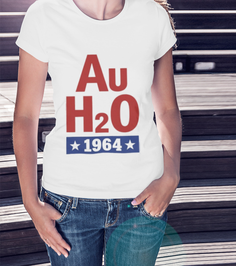 Au H2O 1964 Barry Goldwater Chemistry Political Campaign T-Shirt
