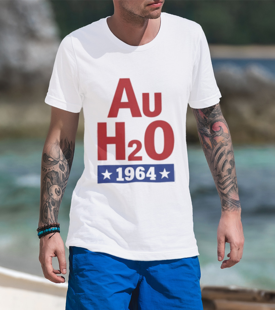Au H2O 1964 Barry Goldwater Chemistry Political Campaign T-Shirt