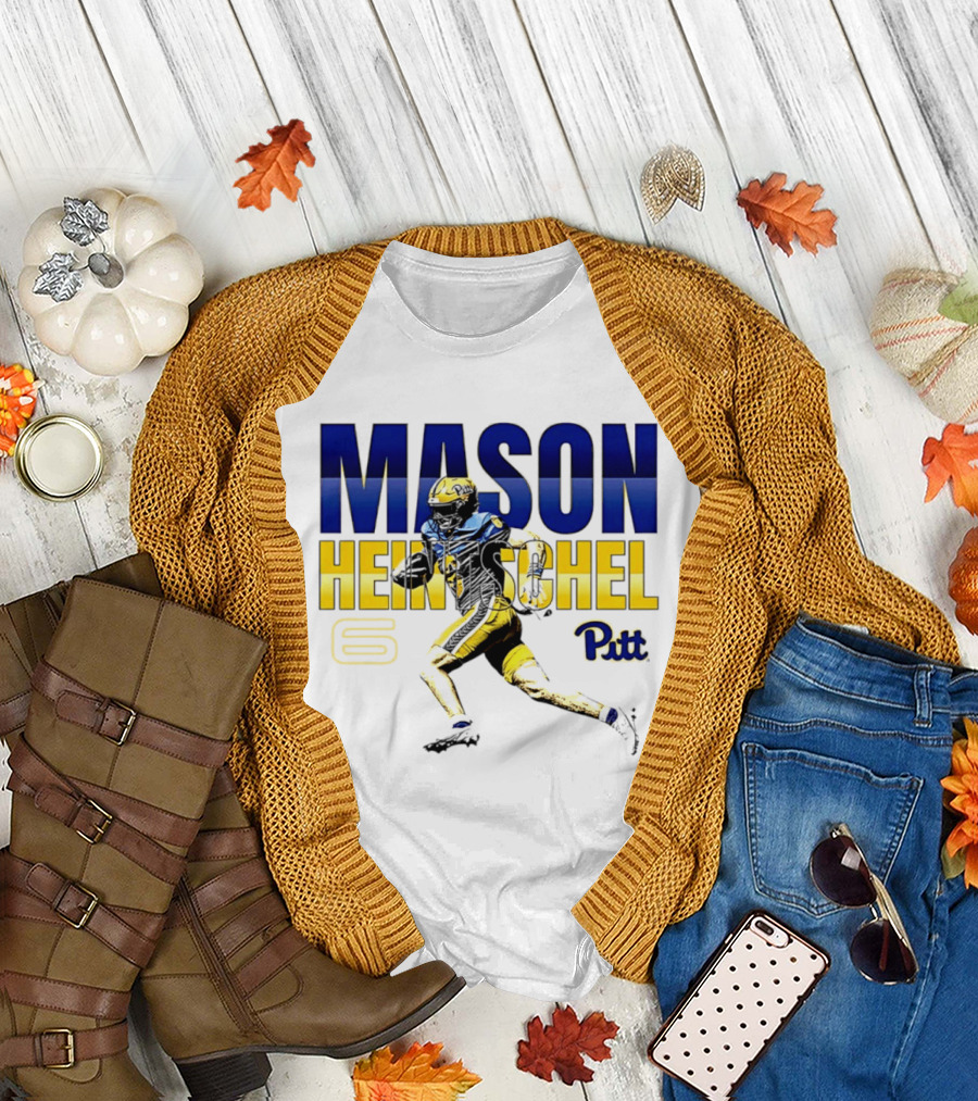 Mason Heintschel Pitt Panthers Football Number 6 T-Shirt
