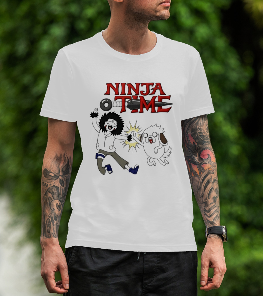 Ninja Time Kiba Inuzuka And Akamaru High Five Adventure T-Shirt