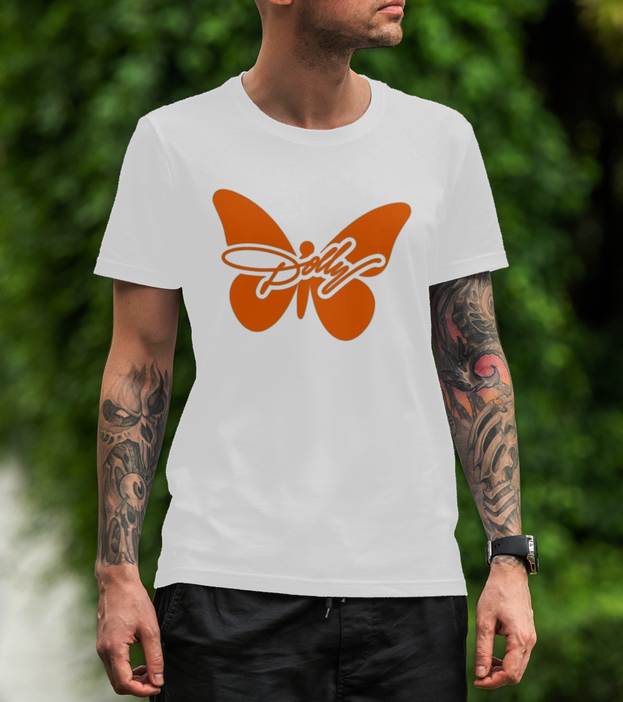 Dolly Parton Butterfly Orange Country Legend T-Shirt