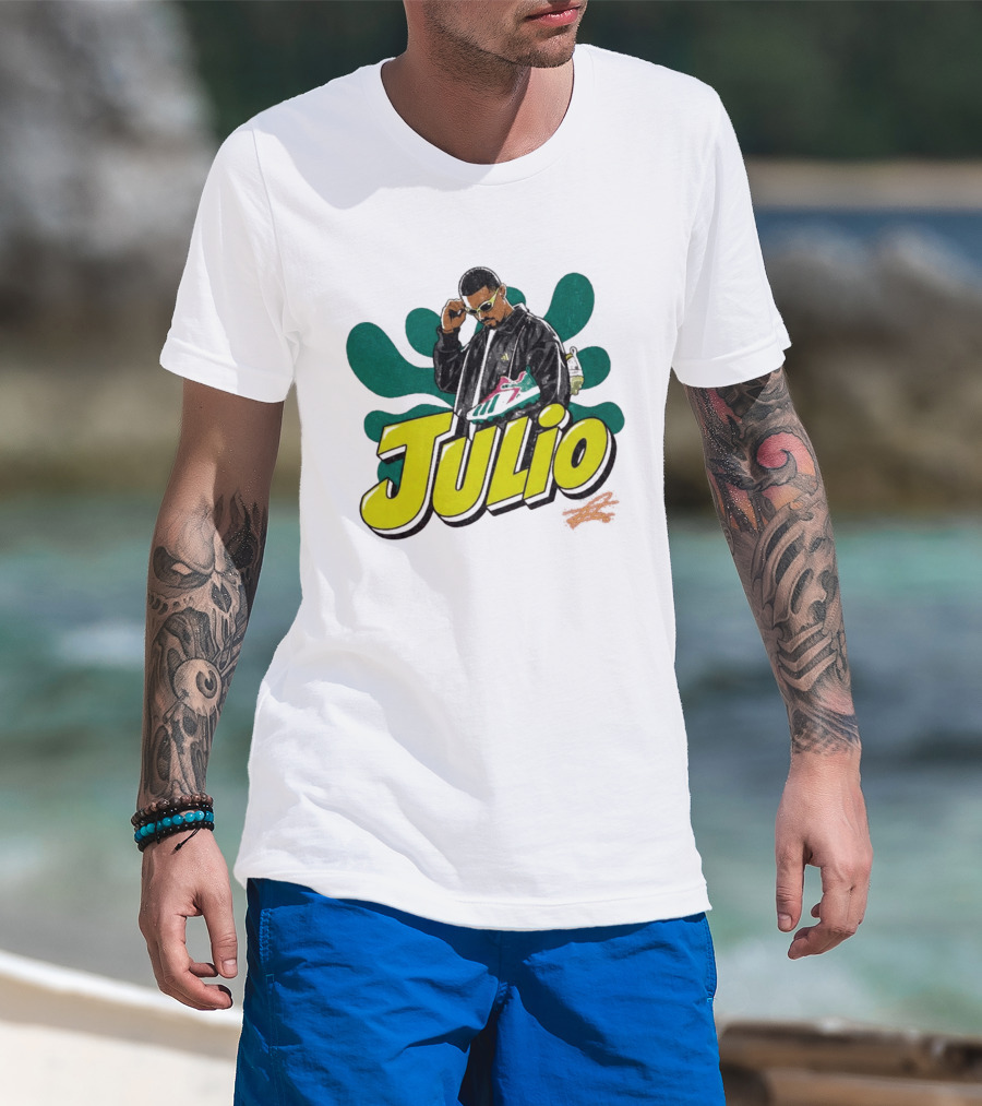 Julio Sneaker Style Hispanic Heritage Mariners T-Shirt