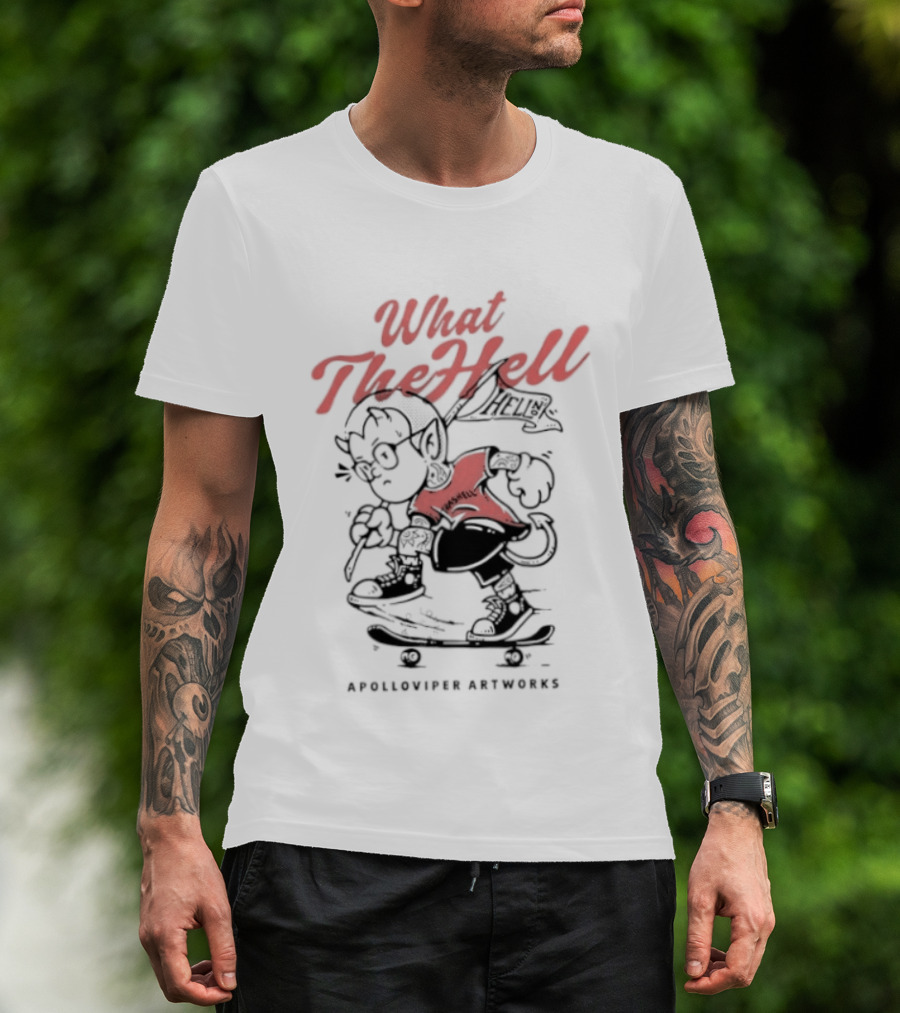 What The Hell Apolloviper Artworks Retro Cartoon T-Shirt