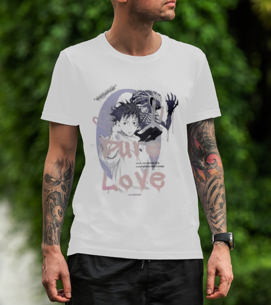 Yuta Okkotsu Pure Love Manifests Distorted Curses Womanizer Service T-Shirt