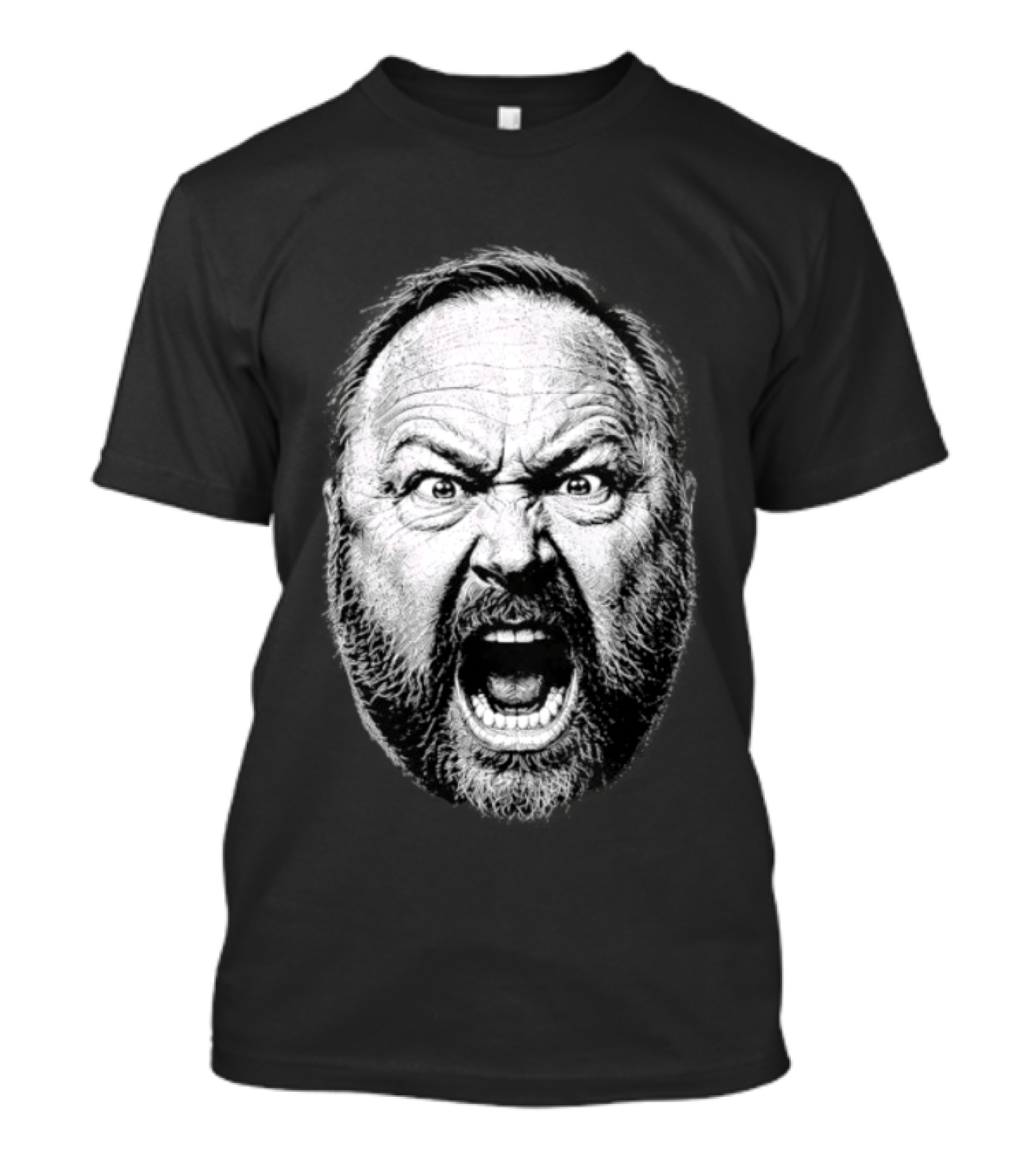 Alex Jones Intense Expression Battle Cry T-Shirt