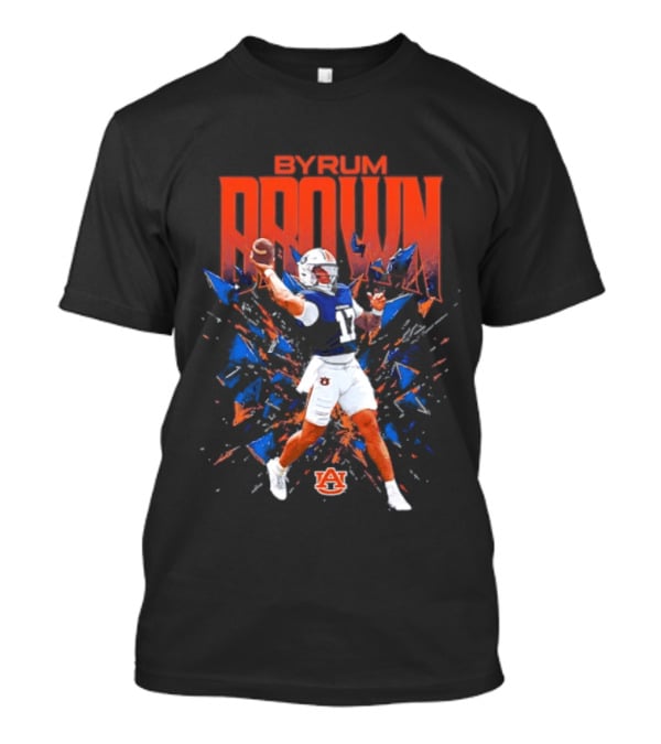 Byrum Brown Auburn Tigers Football Player T-Shirt