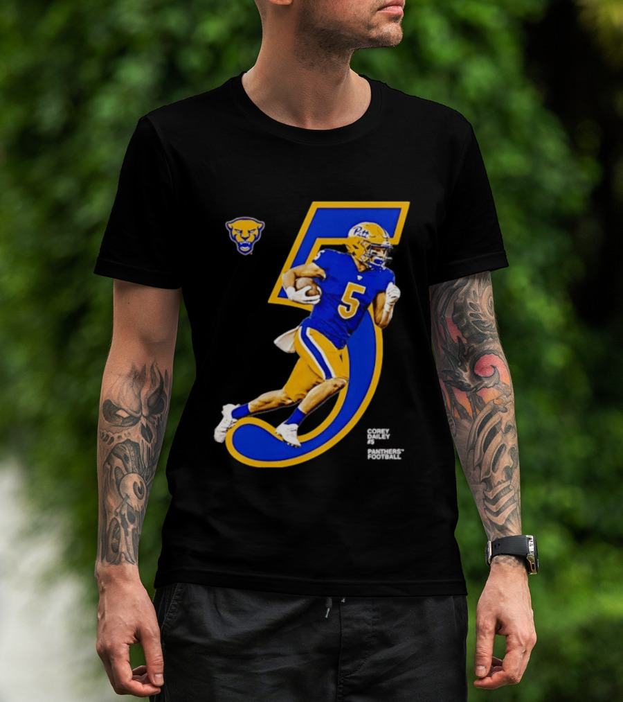 Pitt Panthers Corey Dailey 5 Football Jersey Number T-Shirt