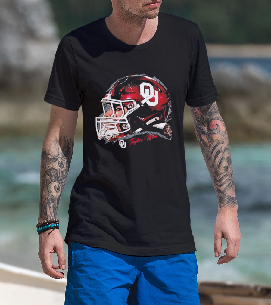 Oklahoma Sooners Football OU Helmet Taylor Wein T-Shirt