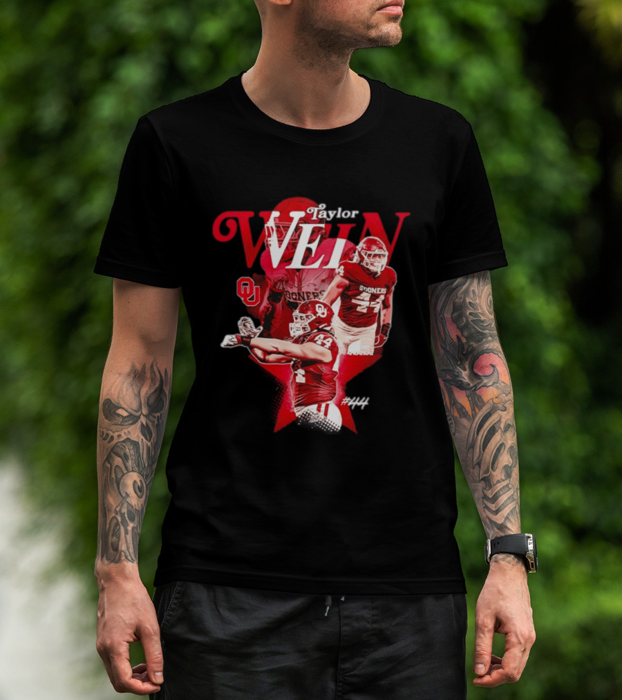Taylor Wein Oklahoma Sooners Sooners Football OU 44 T-Shirt