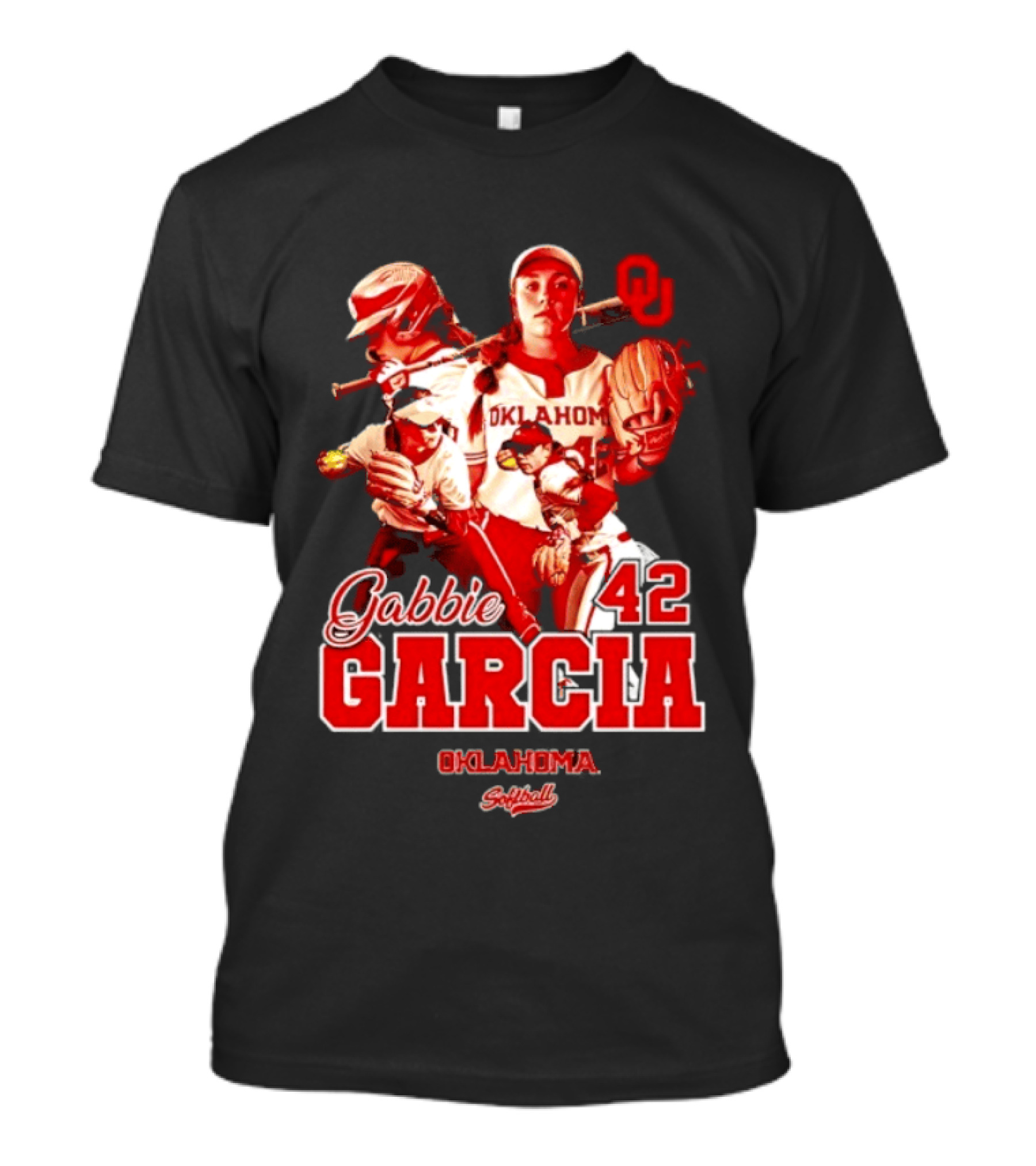 Gabbie Garcia Oklahoma Sooners Softball 42 Player Collage T-Shirt