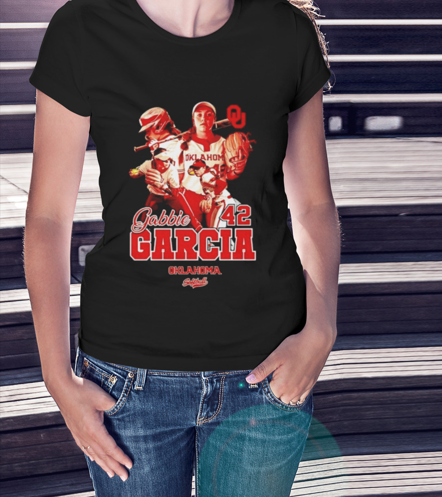 Gabbie Garcia Oklahoma Sooners Softball 42 Player Collage T-Shirt