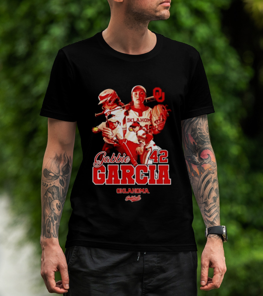 Gabbie Garcia Oklahoma Sooners Softball 42 Player Collage T-Shirt