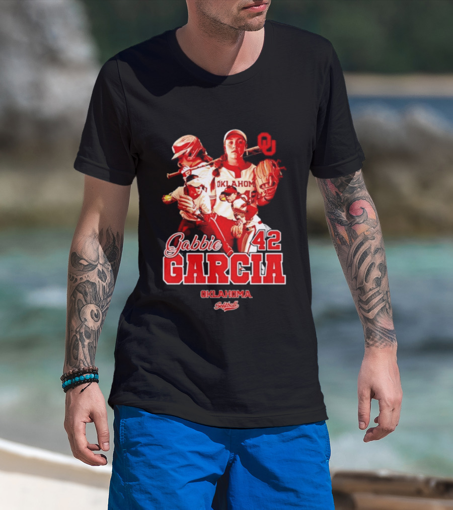 Gabbie Garcia Oklahoma Sooners Softball 42 Player Collage T-Shirt