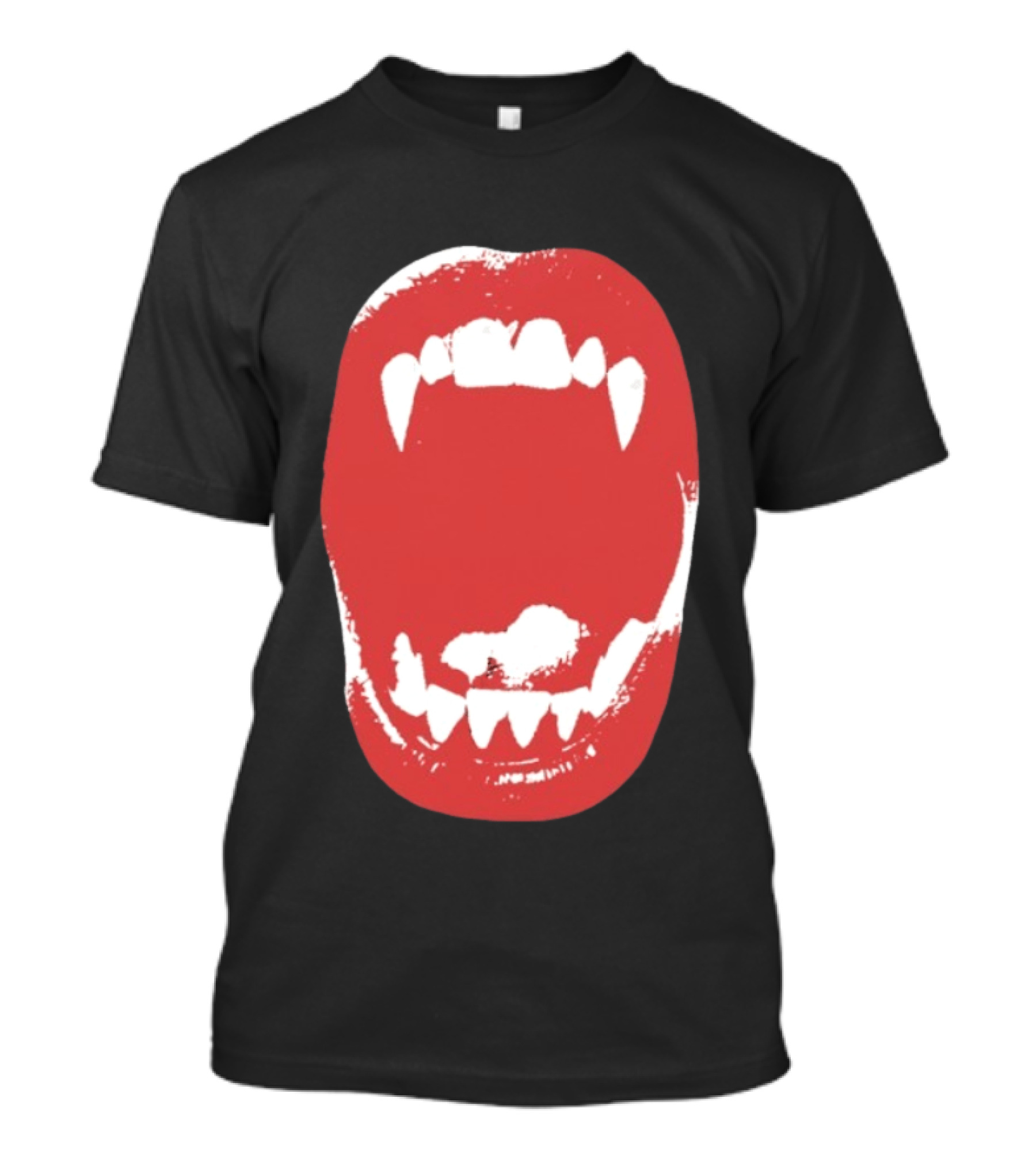 Vampire Fangs Open Mouth Red T-Shirt