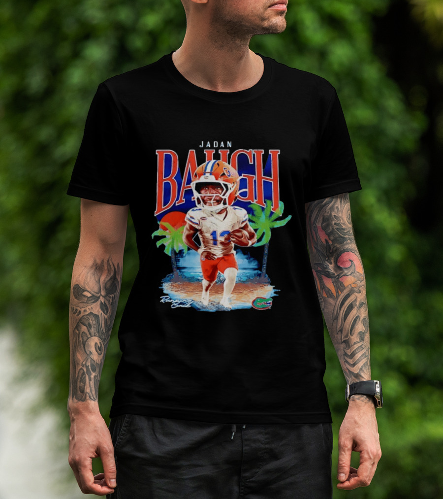 Jadan Baugh Florida Gators NCAA Football Player Beach Palms T-Shirt