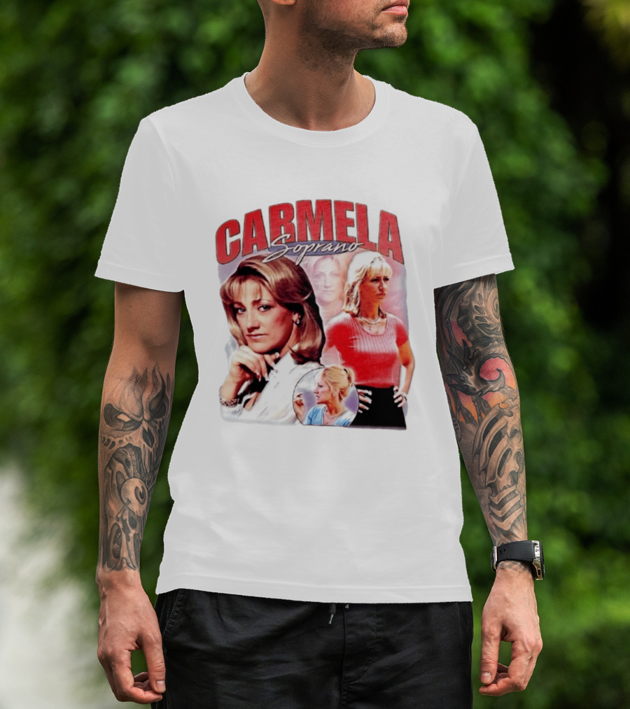 Carmela Soprano Character Collage T-Shirt