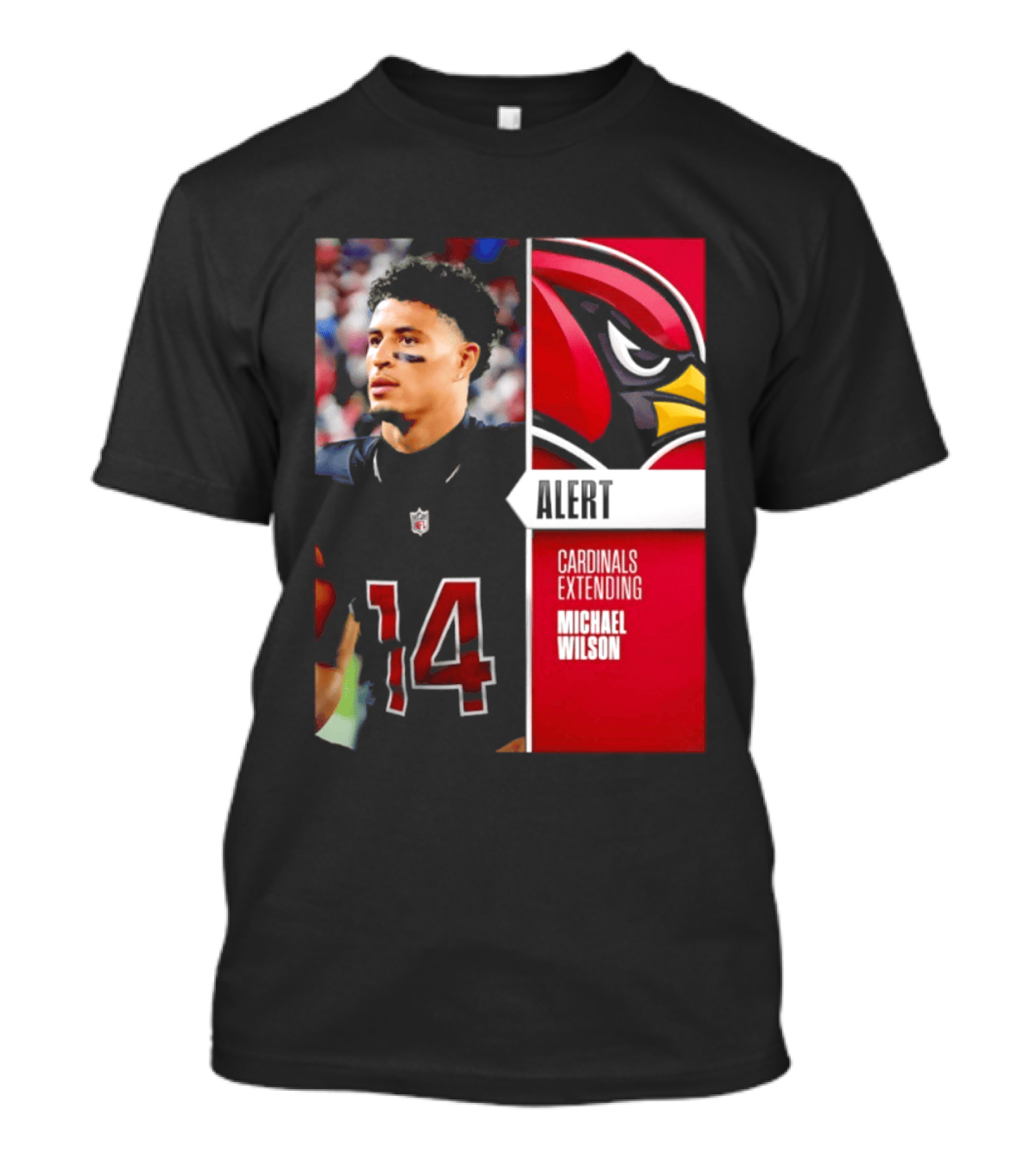 Alert Cardinals Extending Michael Wilson Arizona 14 T-Shirt