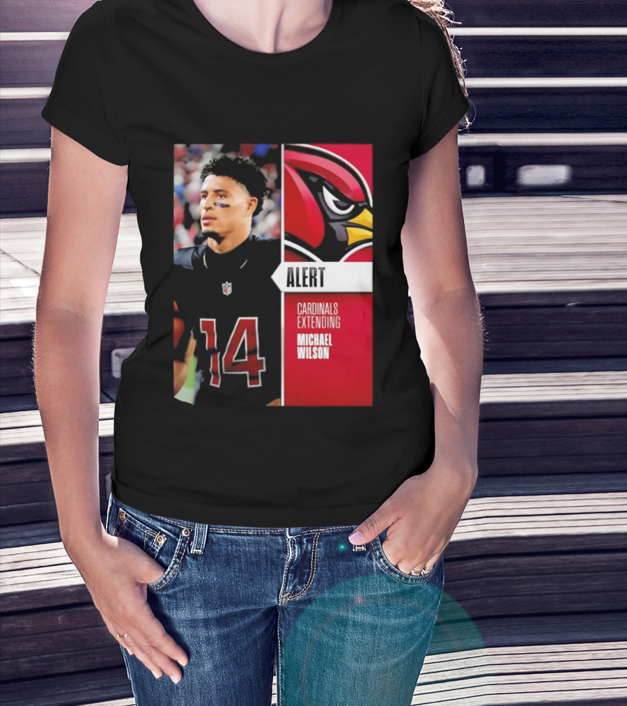 Alert Cardinals Extending Michael Wilson Arizona 14 T-Shirt