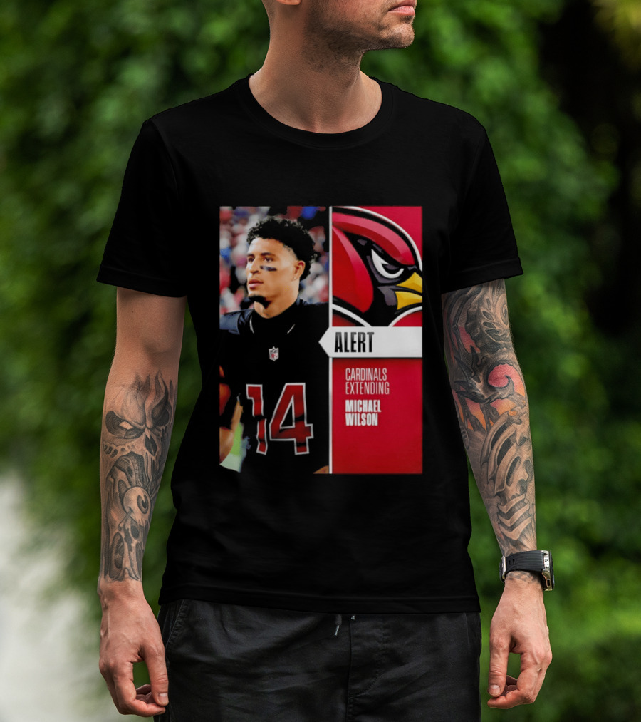 Alert Cardinals Extending Michael Wilson Arizona 14 T-Shirt