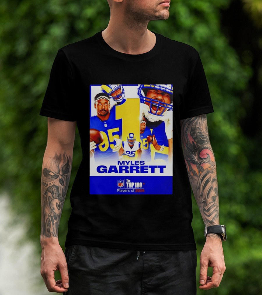 Myles Garrett Rams NFL Top 100 Players 2026 T-Shirt